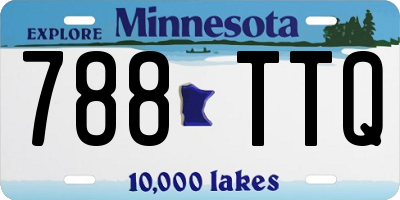 MN license plate 788TTQ