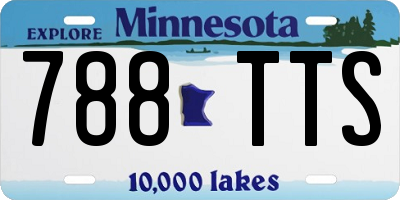 MN license plate 788TTS
