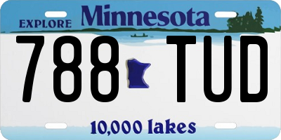 MN license plate 788TUD