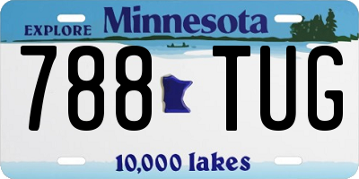 MN license plate 788TUG