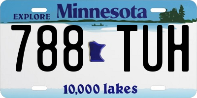 MN license plate 788TUH
