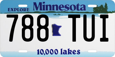 MN license plate 788TUI