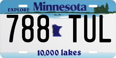 MN license plate 788TUL