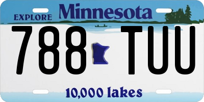 MN license plate 788TUU