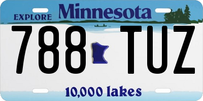 MN license plate 788TUZ