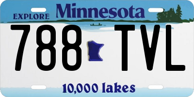 MN license plate 788TVL