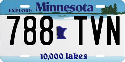 MN license plate 788TVN