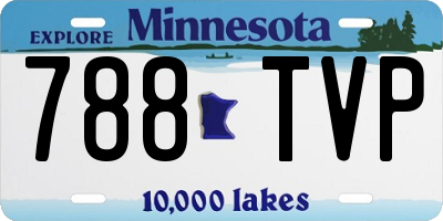 MN license plate 788TVP