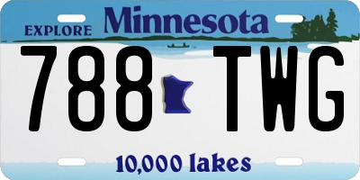 MN license plate 788TWG