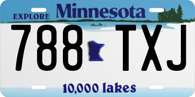 MN license plate 788TXJ