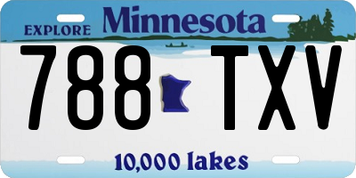MN license plate 788TXV