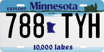 MN license plate 788TYH