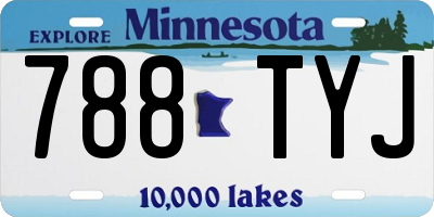 MN license plate 788TYJ