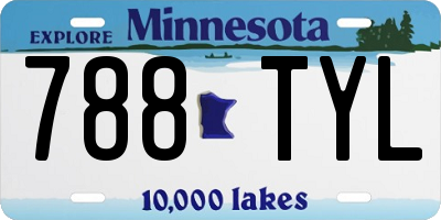 MN license plate 788TYL