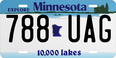 MN license plate 788UAG