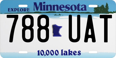 MN license plate 788UAT