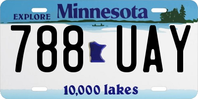 MN license plate 788UAY