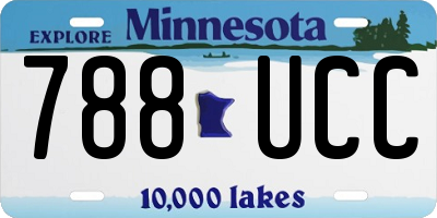 MN license plate 788UCC