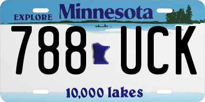 MN license plate 788UCK