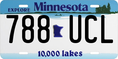 MN license plate 788UCL