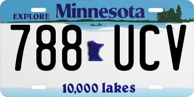 MN license plate 788UCV