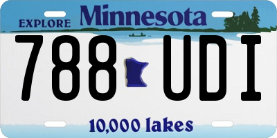 MN license plate 788UDI