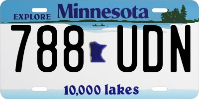 MN license plate 788UDN