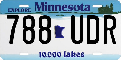 MN license plate 788UDR