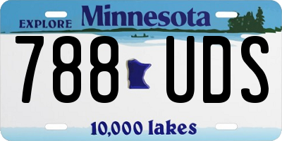 MN license plate 788UDS