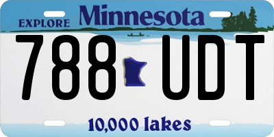 MN license plate 788UDT