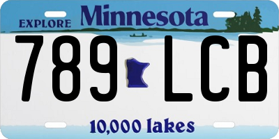 MN license plate 789LCB