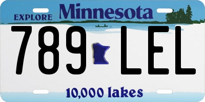 MN license plate 789LEL