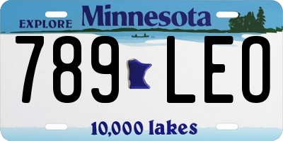 MN license plate 789LEO