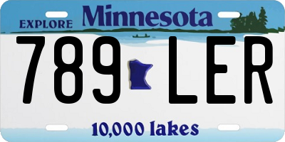 MN license plate 789LER
