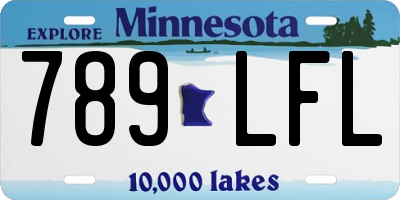 MN license plate 789LFL
