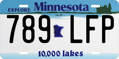 MN license plate 789LFP