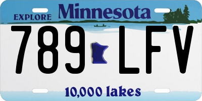 MN license plate 789LFV