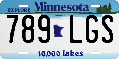 MN license plate 789LGS