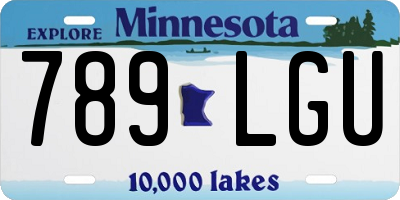MN license plate 789LGU