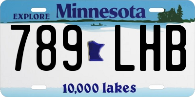 MN license plate 789LHB