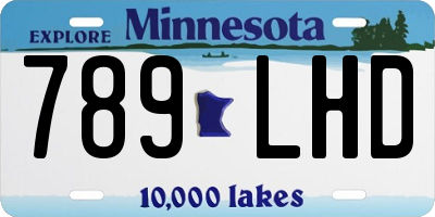 MN license plate 789LHD