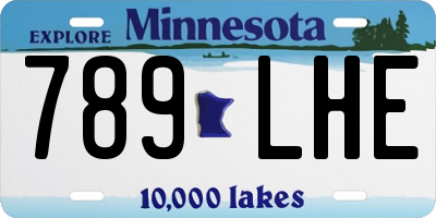 MN license plate 789LHE