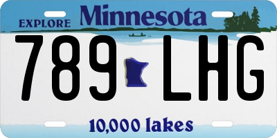 MN license plate 789LHG