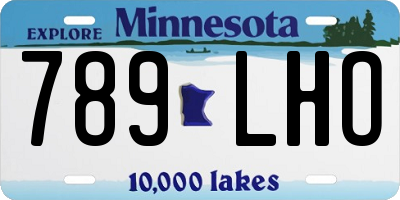 MN license plate 789LHO