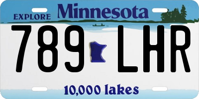 MN license plate 789LHR