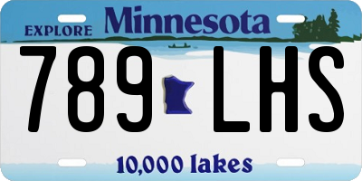 MN license plate 789LHS