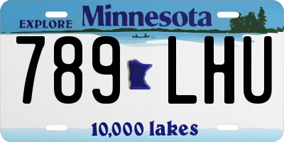 MN license plate 789LHU