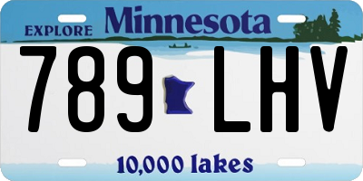 MN license plate 789LHV