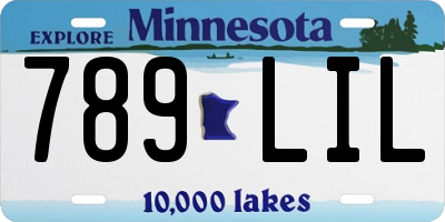MN license plate 789LIL