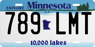 MN license plate 789LMT